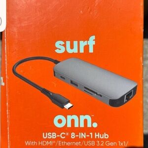 Gray USB-C 8-in-1 Hub